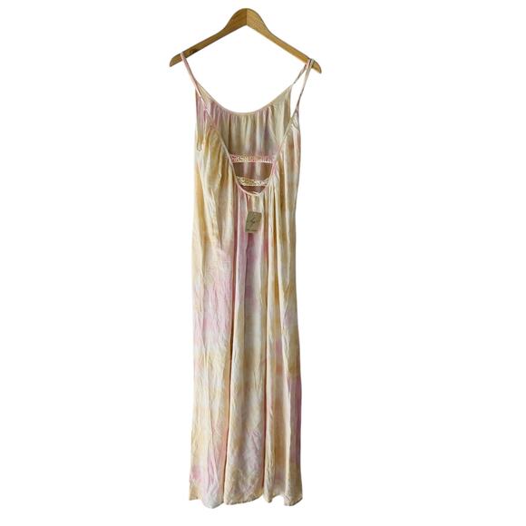 Kiwi + Punch Tie Dye Spagetti Strap Maxi Dress Size M Medium NWT - Picture 3 of 8